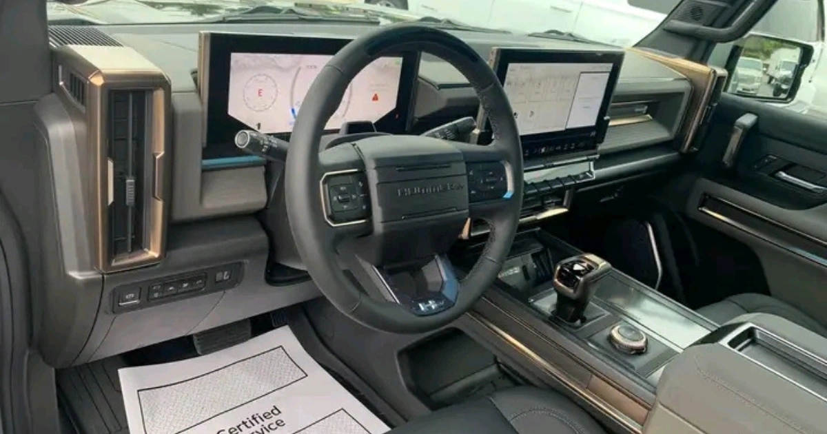 Hummer SUV interior